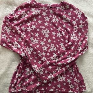 Starry Pink Long Sleeve Women's Top